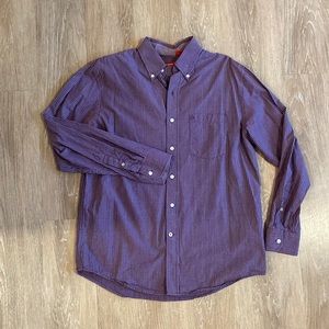 Medium Purple Plaid IZOD Button Down